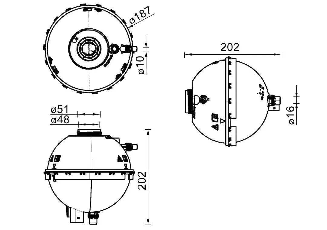 CRT 211 000S – CLEVITE 77 Coolant Reservoir, OE Replacement